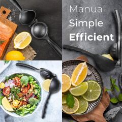CoolToolls Limon Sıkacağı Metal Manuel Profesyonel Narenciye Portakal Pressi Çekirdek Filtreli Meyve Suyu