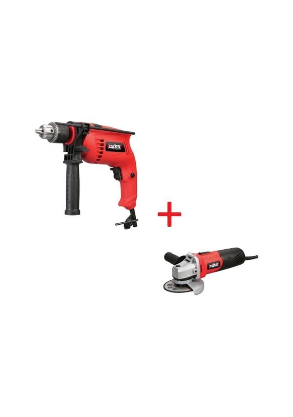 Attlas Eco 2'li Set Darbeli Matkap + Avuç Taşlama A0107020