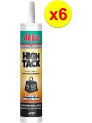 Akfix High Tack 290 ml 6 Adet Beyaz Genel Amaçlı Montaj Yapıştırıcı
