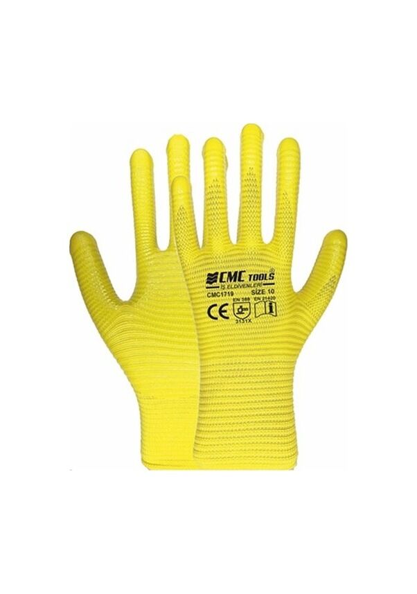 CMC ZEBRA ELDİVEN 1/2 SARI-SARI CMC1719
