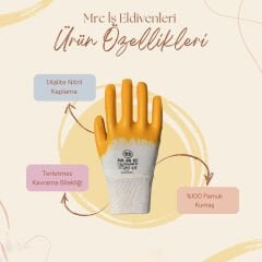 MRC Sarı Eldiven 12 Çift