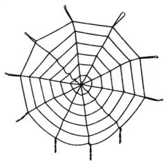 Halloween Cadılar Bayramı Örümcek Ağ Dekor Siyah