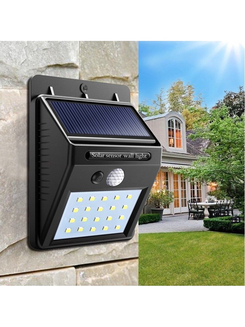 Solar Güneş Enerjili Şarj Olabilen 48 Ledli Bahçe Lambası
