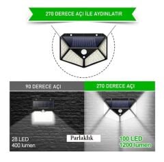 Güneş Enerjili Hareket Sensörlü Solar Led